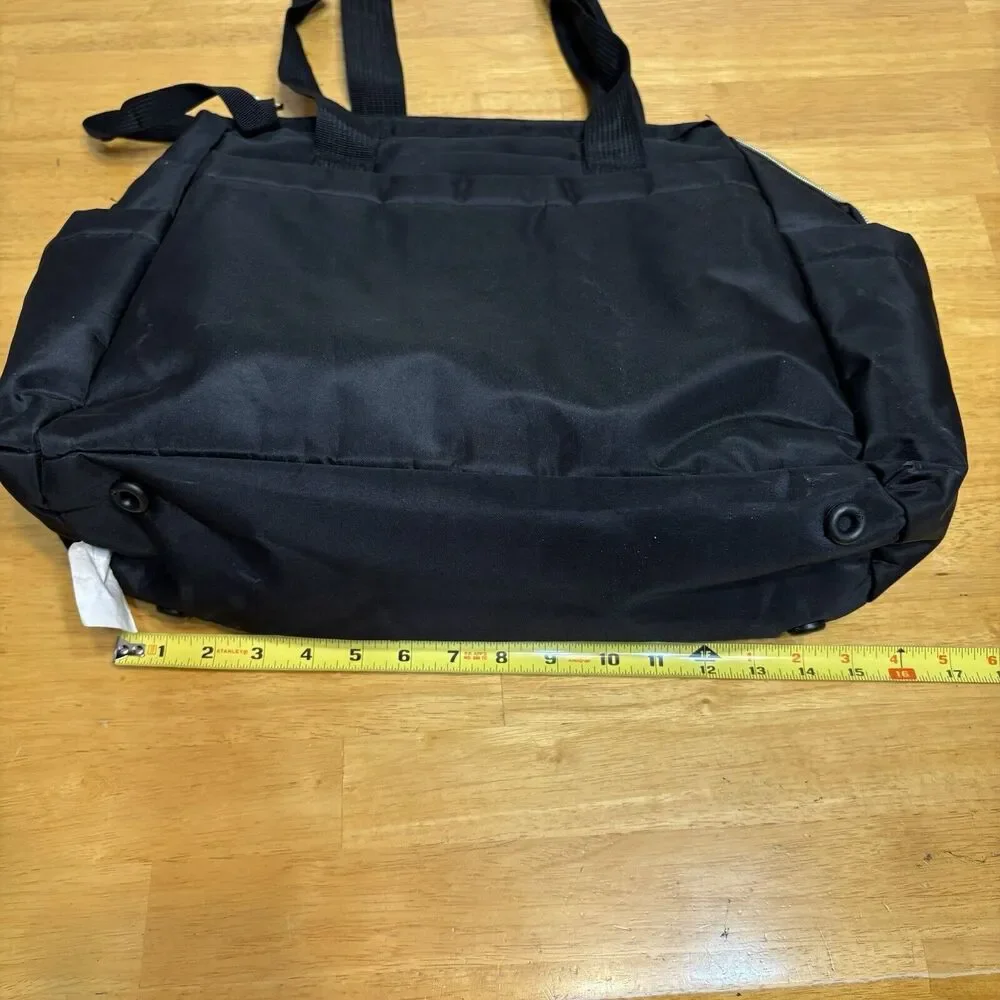 Fisher-Price Harper Frame‎ Bag Tote Travel Diaper Quilted Black Insulated Pouch - Picture 4 of 16